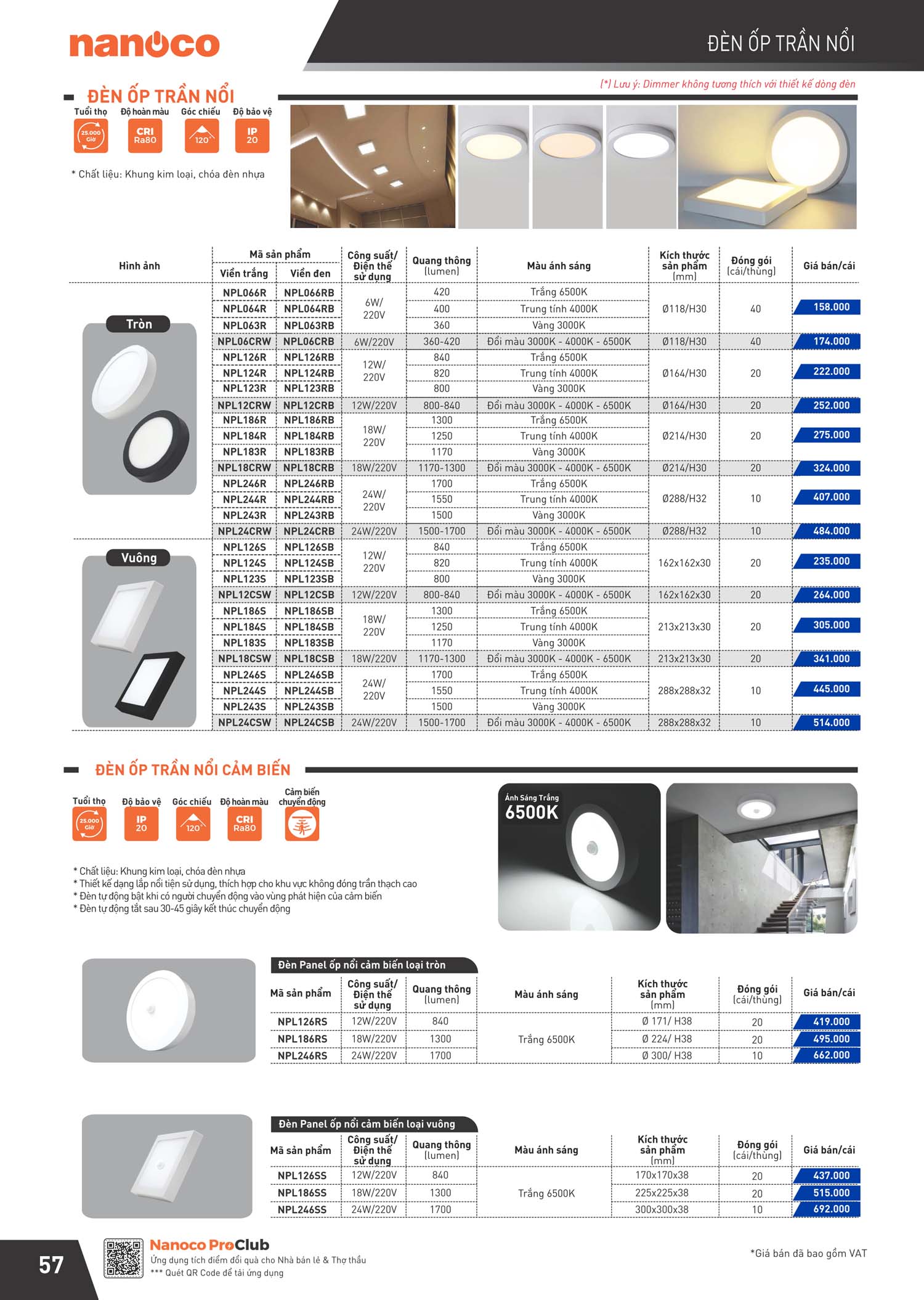 Catalogue Panasonic Bang gia thiet bi dien Nanoco 58