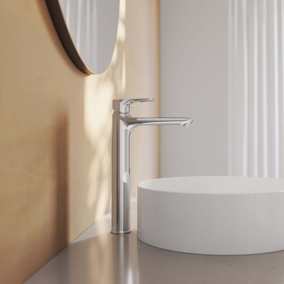 Vòi lavabo VIGLACERA VG132.1 cổ cao nóng lạnh - Ảnh 5