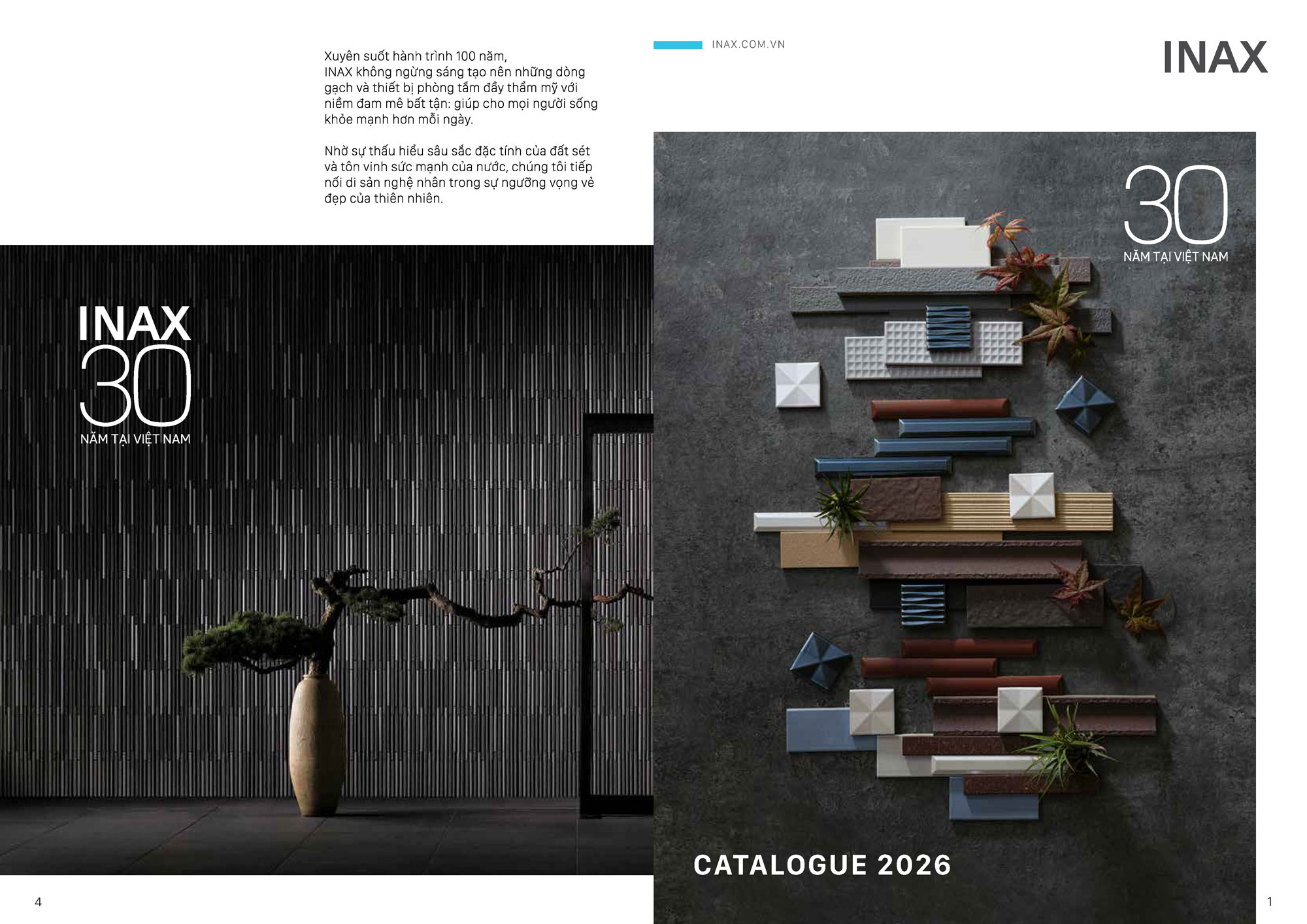 anh bia Catalogue Gach kien truc INAX moi nhat 2026