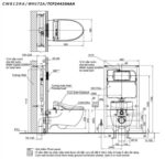 Bồn cầu thông minh TOTO CW812RA WH172A TCF24410AAA MB174P#WH nắp rửa điện tử - Ảnh 2