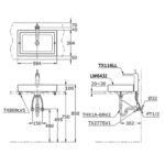 Bản-vẽ-kĩ-thuật-chậu-lavabo-TOTO-LW643JW-F-đặt-bàn