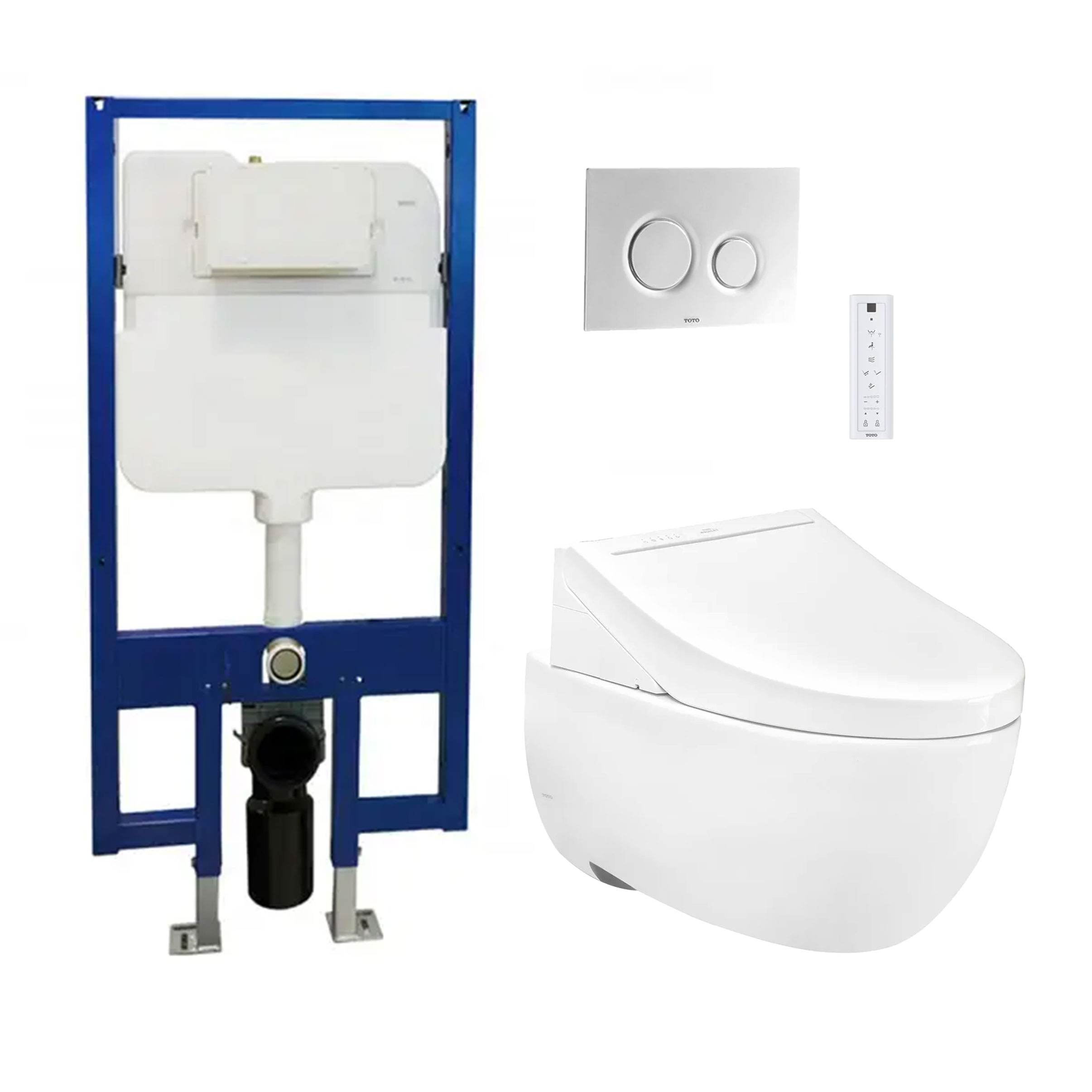 Bồn cầu thông minh TOTO CW812RA WH172A TCF24410AAA MB174P#WH nắp rửa điện tử