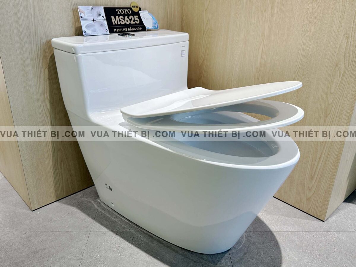 MS625DT8#XW - ẢNH THỰC TẾ Bồn cầu 1 khối TOTO nắp êm TC600VS - vuathietbi.com