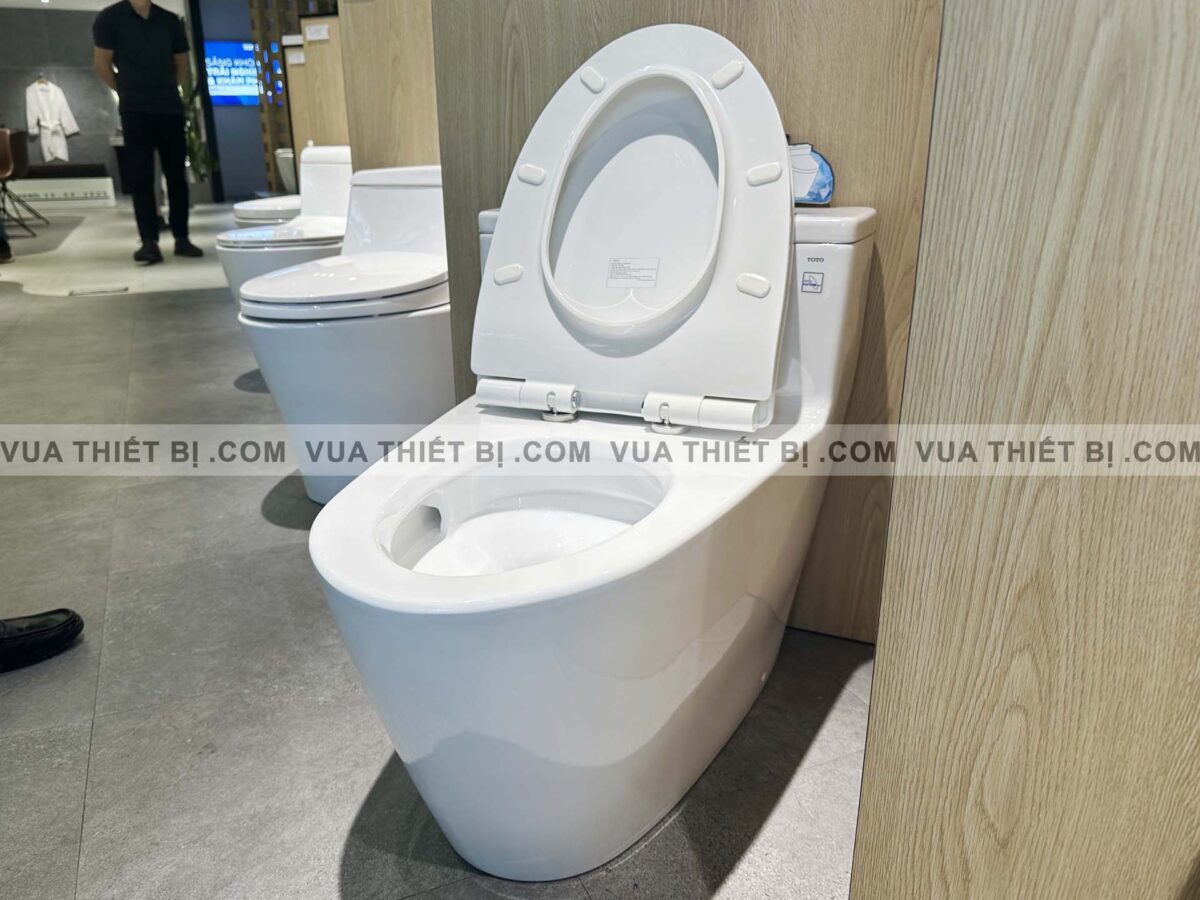 MS625DT8#XW - ẢNH THỰC TẾ Bồn cầu 1 khối TOTO nắp êm TC600VS - vuathietbi.com