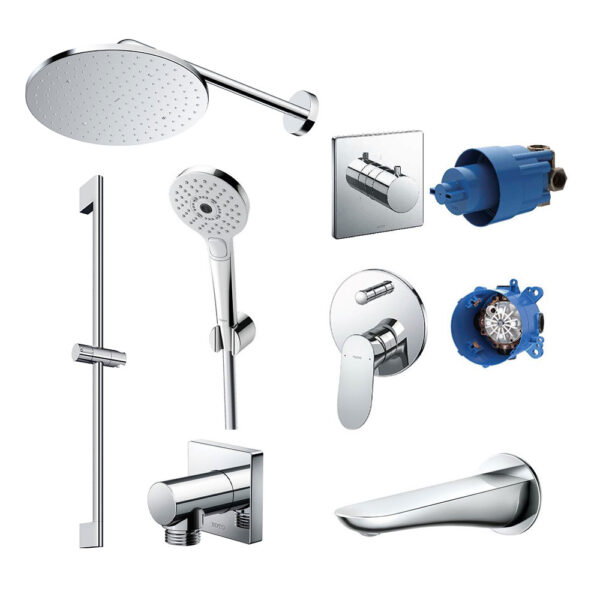 Vòi sen âm tường TOTO TBW07003A TBW01010V TBG01001B TBG01304BA TBN01001B TBV02103B TBN01002B TBW02013B TBW07019A 3 đường nước