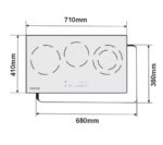 Bản vẽ kích thước Bếp điện từ đôi FASTER FS 668HI
