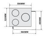 Bản vẽ kích thước Bếp từ ba FASTER FS 360SI