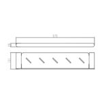 Bản vẽ kích thước Kệ kính HUGE H-B1626B