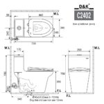 Bồn cầu 1 khối D&K DK-C2402 1