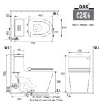 Bồn cầu 1 khối D&K DK-C2406 1