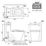 Bồn cầu 1 khối D&K DK-C2412L 1
