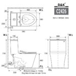 Bồn cầu 1 khối D&K DK-C2426 1