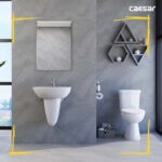 Bồn cầu 2 khối CAESAR CDS1338 nắp êm MS220 - Ảnh 8