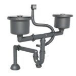 Chậu rửa bát inox KONOX CUBE 8744DU âm bàn 2 hố (1)