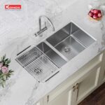Chậu rửa bát inox KONOX CUBE 8744DU âm bàn 2 hố (1)