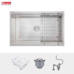 Chậu rửa bát inox KONOX KN7044SU DEKOR âm bàn 1 hố