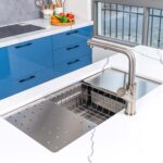 Chậu rửa bát inox KONOX KN7644SU DEKOR âm bàn 1 hố - Ảnh 3