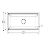 Chậu rửa bát inox KONOX KN7644SU DEKOR âm bàn 1 hố 2