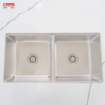 Chậu rửa bát inox KONOX KN8646DU DEKOR âm bàn 2 hố (1)