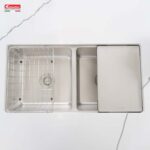 Chậu rửa bát inox KONOX KN8646DU DEKOR âm bàn 2 hố (1)
