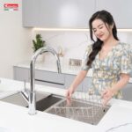 Chậu rửa bát inox KONOX KN8646DU DEKOR âm bàn 2 hố (1)