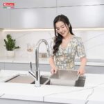 Chậu rửa bát inox KONOX KN8646DU DEKOR âm bàn 2 hố (1)