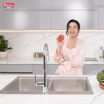 Chậu rửa bát inox KONOX KN8651TD DEKOR BASIC dương bàn 2 hố (1)