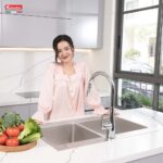 Chậu rửa bát inox KONOX KN8651TD DEKOR dương bàn 2 hố - Ảnh 10