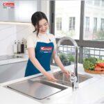 Chậu rửa bát inox KONOX KN8651TD DEKOR dương bàn 2 hố (1)