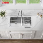 Chậu rửa bát inox KONOX UNICO 8250 dương bàn 2 hố (1)