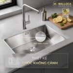 Chậu rửa bát inox MALLOCA MS6070 âm bàn 1 hố - Ảnh 4