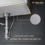 Chậu rửa bát inox MALLOCA MS6070 âm bàn 1 hố - Ảnh 6