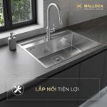 Chậu rửa bát inox MALLOCA MS6302ST âm bàn 1 hố - Ảnh 7