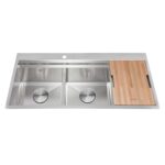 Chậu rửa bát inox MALLOCA SLIDE MS1162R dương bàn 2 hố
