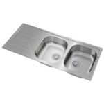 Chậu rửa bát inox TEKA UNIVERSE 80 T-XP 2B 1D 2 hố 1 bàn (9)