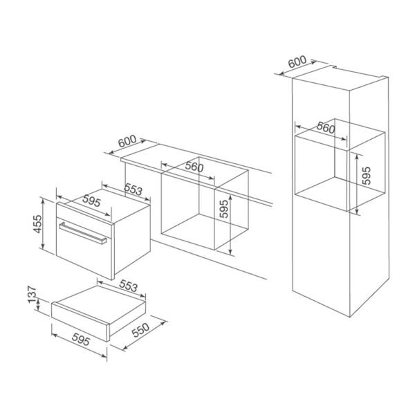 Hộp ngăn kéo inox MALLOCA MSD-60SS âm tủ (1)
