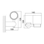 Kệ bàn chải đánh răng D&K DK800607C