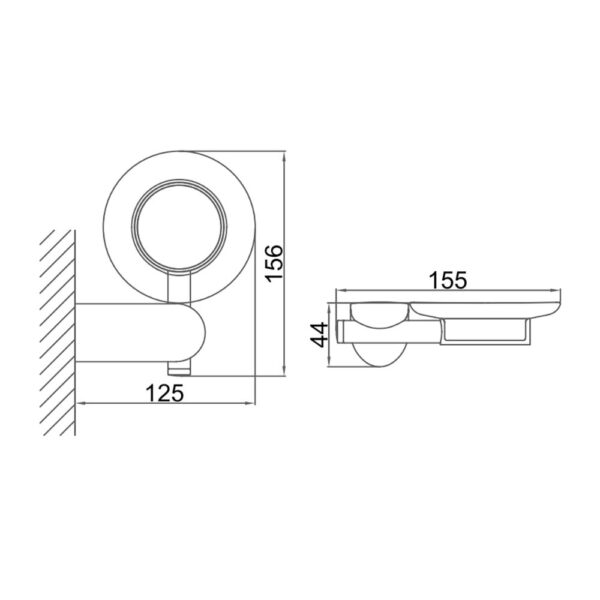Kệ xà phòng D&K DK800606D