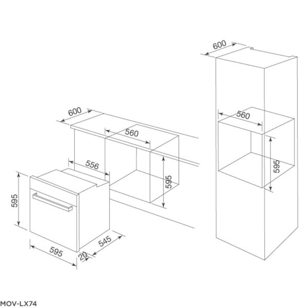 Lò nướng MALLOCA MOV-LX74 âm tủ (1)