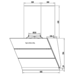Máy hút mùi FANDI FD-SH70 FD-SH90 70cm 90cm kính vát