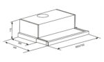 Máy hút mùi FASTER FS 6004W FS 7004W 60cm 70cm âm tủ (2) Bản vẽ kỹ thuật