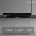 Máy hút mùi MALLOCA MH70BTC 70cm âm tủ - Ảnh 4