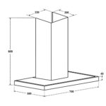 Máy hút mùi SEVILLA SV-70T4 70cm chữ t - Ảnh 2