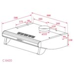 Máy hút mùi TEKA C 6420 BK NEGRA cổ điển