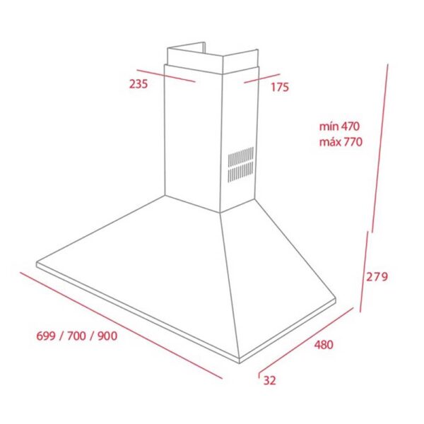 Máy hút mùi TEKA DBB 60 chữ t