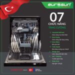 Máy rửa bát EUROSUN SMS80EU21BT âm tủ - Ảnh 7