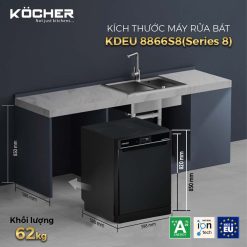 Máy rửa bát KOCHER KDEU-8866S8 độc lập (1)