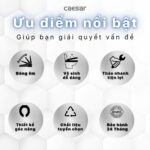 Nắp bồn cầu CAESAR MU235 rơi êm - Ảnh 4
