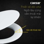 Nắp bồn cầu CAESAR MU237 rơi êm - Ảnh 9