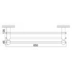 Thanh treo khăn D&K DK800615D-60 (1)